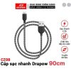 Cáp sạc dây dù iPhone - DRAPOW CZ08 siêu bền chống đứt (dài 2.7m)