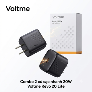 Combo 2 Củ sạc nhanh 20W VOLTME Revo 20 Lite Charger 20W - V1164