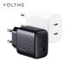 Củ sạc nhanh 20W 2 cổng C+C (chân tròn) VOLTME Revo 20 Duo Lite Charger 20W